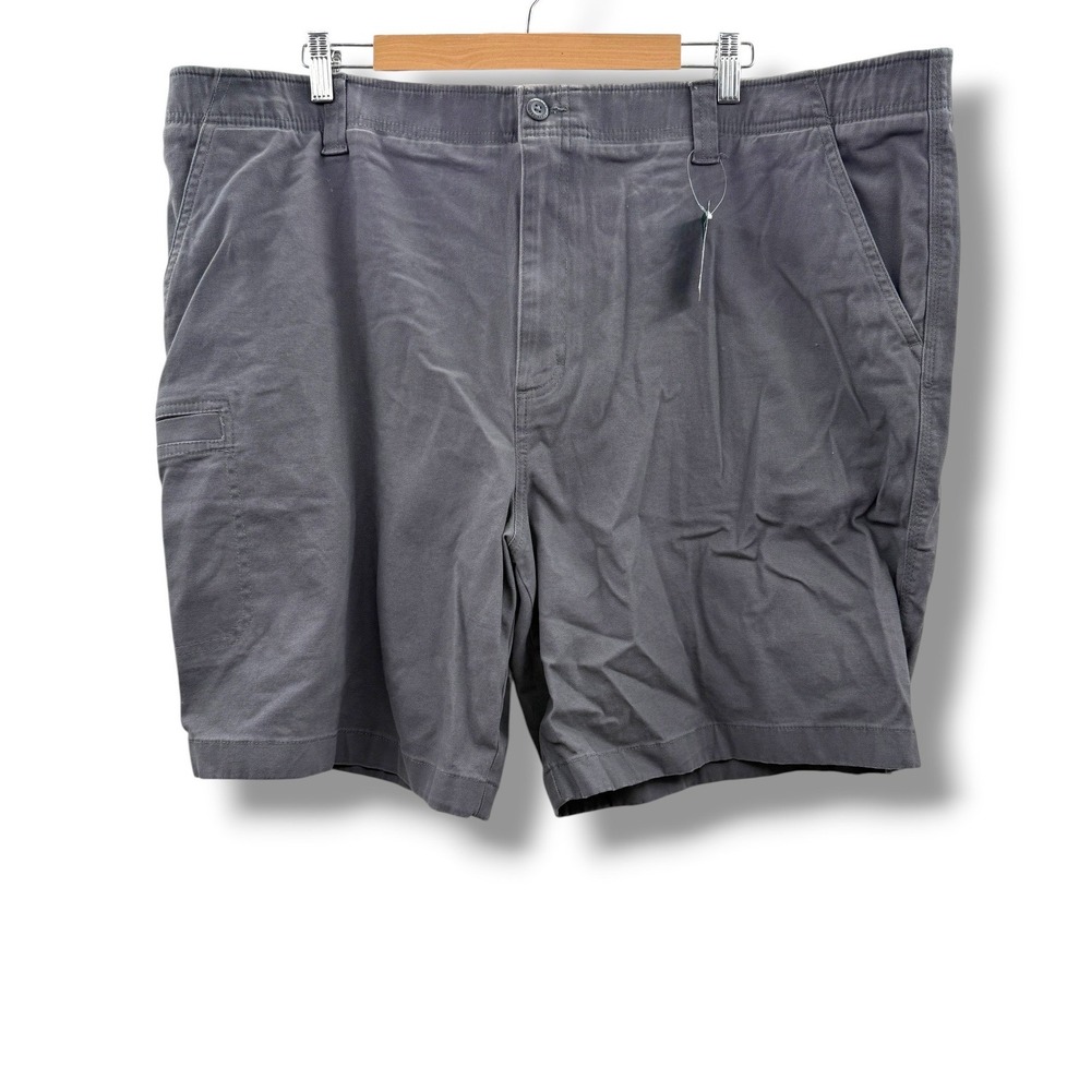L.L.Bean Stretch Pathfinder Shorts Mens 44W Shale Gray 9" Cargo Hiking NWT